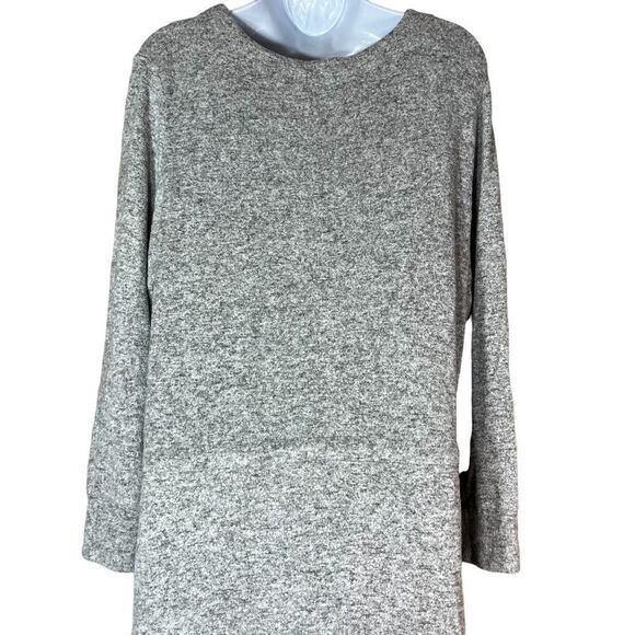 Soft Surroundings Easy Living drawstring waist gray sweater knit dress‎ - Picture 8 of 13